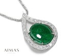 【ジュエリーのアイマス】 ジュエルアイマス JEWEL AIMAS エメラルド ダイヤモンド ネックレス