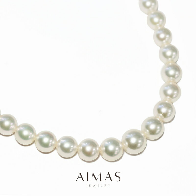 【MIKIMOTO】ミキモト 真珠 5.5mm-8.5mm 約8mm ネックレス SV シルバー Mチャーム パールネックレス 真珠ネックレス 6月誕生石 Brandj【中古】【ジュエリー】【送料無料】のサムネイル