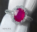 ミャンマー(ビルマ)産ルビー 1.32ct ダイヤモンド 0.44ct  画像1