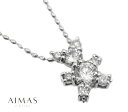【セール】ダイヤモンド 0.35ct ネックレス K14WG 14金ホワイトゴールド クマ 熊 テディベアー ダイヤモンドネックレス ダイヤネックレス 4月誕生石 金剛石【中古】【ジュエリー】【送料無料】ZPR