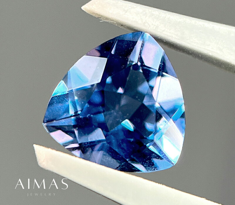 【セール】【2点セット】 カラーチェンジフローライト ルース 計4.26ct 2ピース1ペア ◆ トリリアントカット 三角 カラチェン カラーチェンジフローライトルース 2ctアップ 裸石【ルース 送料無料】RYP.E/BS