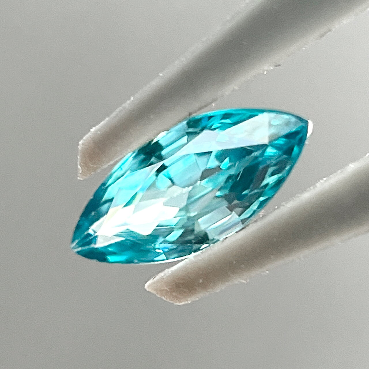 【2点セット】 ブルージルコン 計1.73ct ルース 2ピース1ペア ◆ マーキスカット ブ...