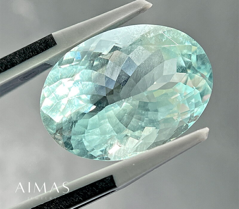 アクアマリン 14.73ct オーバルカット 楕円 大粒 大ぶり 宝石 3月誕生石 裸石【ルース】【送料無料】RGE.E/BS【製品へのオーダー加工承ります。】