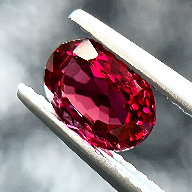 レッドスピネル 1.012ct ルース◆ オーバル 楕円 レッドスピネルルース 1ctアップ 8...