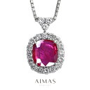 ルビー 4.61ct ネックレス PT950/850 プラチナ ペンダント ダイヤモンド クッションカット スクエア ダイヤ取り巻き ヘイロー ギフト プレゼン...