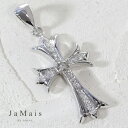 【JaMais】Cross -クロス- ダイヤモンド 0.35ct ペンダントトップ K18WG 18金ホワイトゴールド クロスモチーフペンダントトップ 十字架...