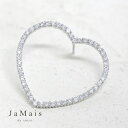 【JaMais】Heart -ハート- ダイヤモンド 0.87ct ピアス PT900 プラチナ ダイアモンド ハートモチーフ ダイヤピアス 片耳ピアス シングルピアス 目立つ 大ぶり プレゼント ギフト 贈り物 ご褒美 4月誕生石 金剛石【Original Jewelry】