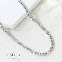 【JaMais】Lumiere -ルミエール- ダイヤモンド 11.8ct ネックレス K18WG 18金ホワイトゴールド ダイヤモンドテニスネックレス フルダ...