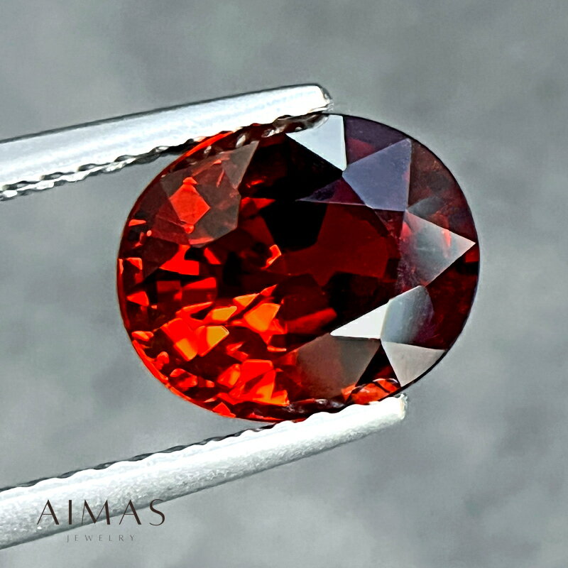 【セール】スぺサルティンガーネット 2.67ct ルース ◆ スペサタイトガーネット オーバルカット 楕円 マダガスカル産 2ctアップ スぺサルティンガーネットルース 1月誕生石 裸石 【ルース】【送料無料】RRJZ.MA/BS 【製品へのオーダー加工承ります】