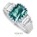 グランディディエライト 3.69ct リング 17.5号 PT900 プラチナ 指輪 ダイヤモンド クッションカット サイドメレ ラージメレ ユニセックス 男女...