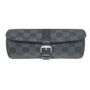 【LOUIS VUITTON】 ルイヴィトン N41137 エテュイ3 モントル ダミエグラフィット3本用 SV金具 ウォッチケース アクセサリーケース トラベルケース 時計ケース レザー ブランド小物 【中古】 【送料無料】 RLE.TM(4)