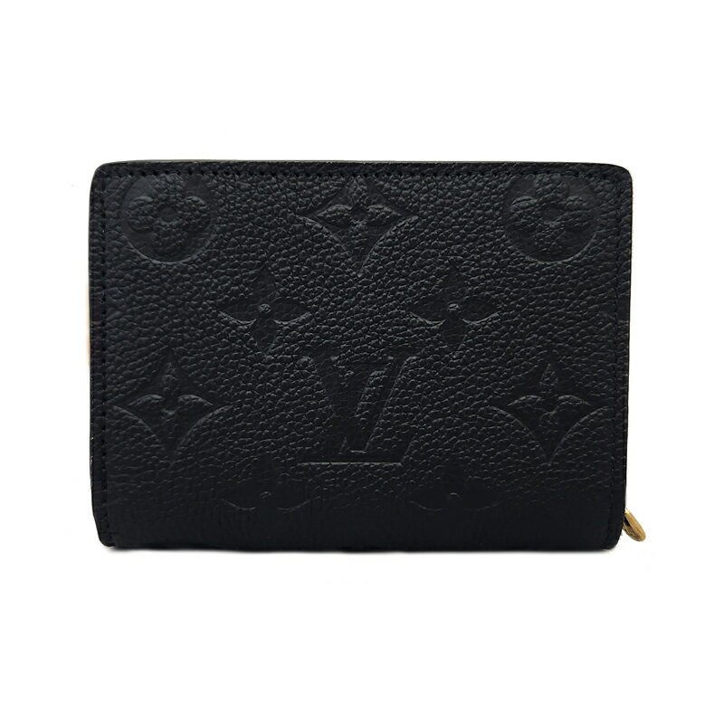 ルイヴィトン 二つ折り財布（レディース） 【LOUIS VUITTON】 ルイヴィトン ポルトフォイユ・クレア M80151 コンパクトウォレット 二つ折り財布 ミニ財布 2つ折り財布 黒 ブラック ゴールド金具 【未使用】【送料無料】RRM.TM