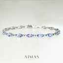 タンザナイト 5.89ct ブレスレット PT850/PT900 プラチナ ダイヤモンド タンザナイトブレスレット ブルーゾイサイト マーキスカット 華やか ご褒美 記念日 贈り物 ギフト プレゼント 5ctアップ 12月誕生石 【新品】【ジュエリー】【送料無料】RLR.R(4)