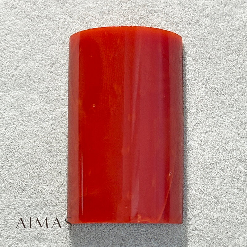 赤珊瑚 45.61ct ルース ◆ 赤サンゴ 赤さんご ファンシーカット 赤珊瑚ルース コーラル 大粒 3月誕生石 裸石【ルース 送料無料】【製品へのオーダー加工承ります】RLJE.R