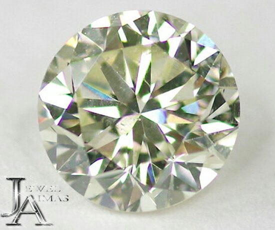 イエローダイヤモンド 0.617ct （VERY LIGHT GREENISH YELLOW SI1） ルース ベリーライト・グリーニッシュ・イエロー＜中央宝石ソーティング＞ 色石 金剛石 裸石 【送料無料】【製品へのオーダー加工承ります。】