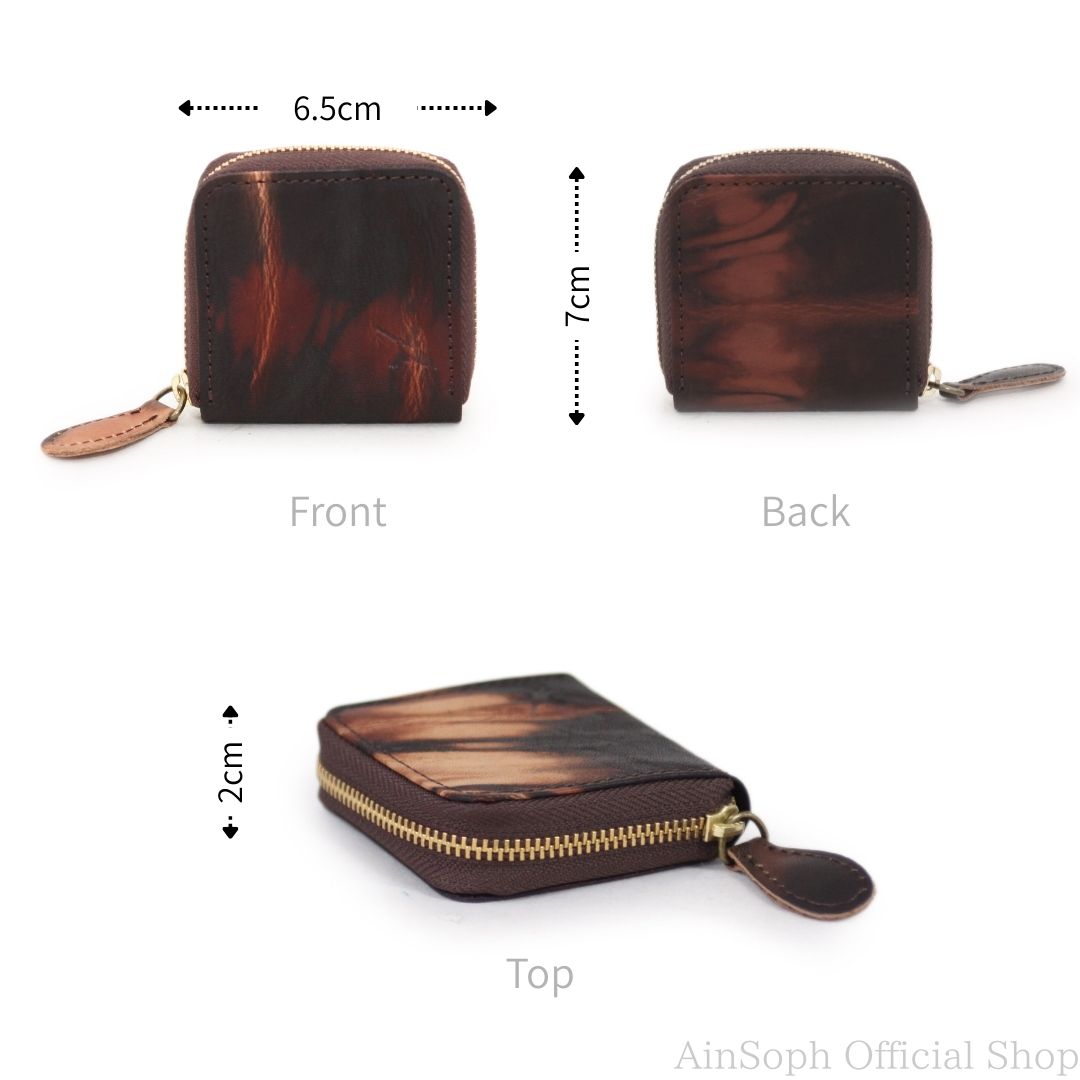 Ain Soph アインソフ 公式ショップの【公式】Ain Soph アインソフ 奄美泥染め　コインケース | DA1552-AMD 日本製 メンズ レディース 大人カジュアル｜アングル2