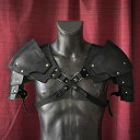 【ランキング1位6冠達成】 コスプレ 両肩 戦士 鎧 ブラック 衣装 メンズ レディース ファッション コスプレ衣装 コスチューム 甲冑風 肩当て 中世 騎士 ...