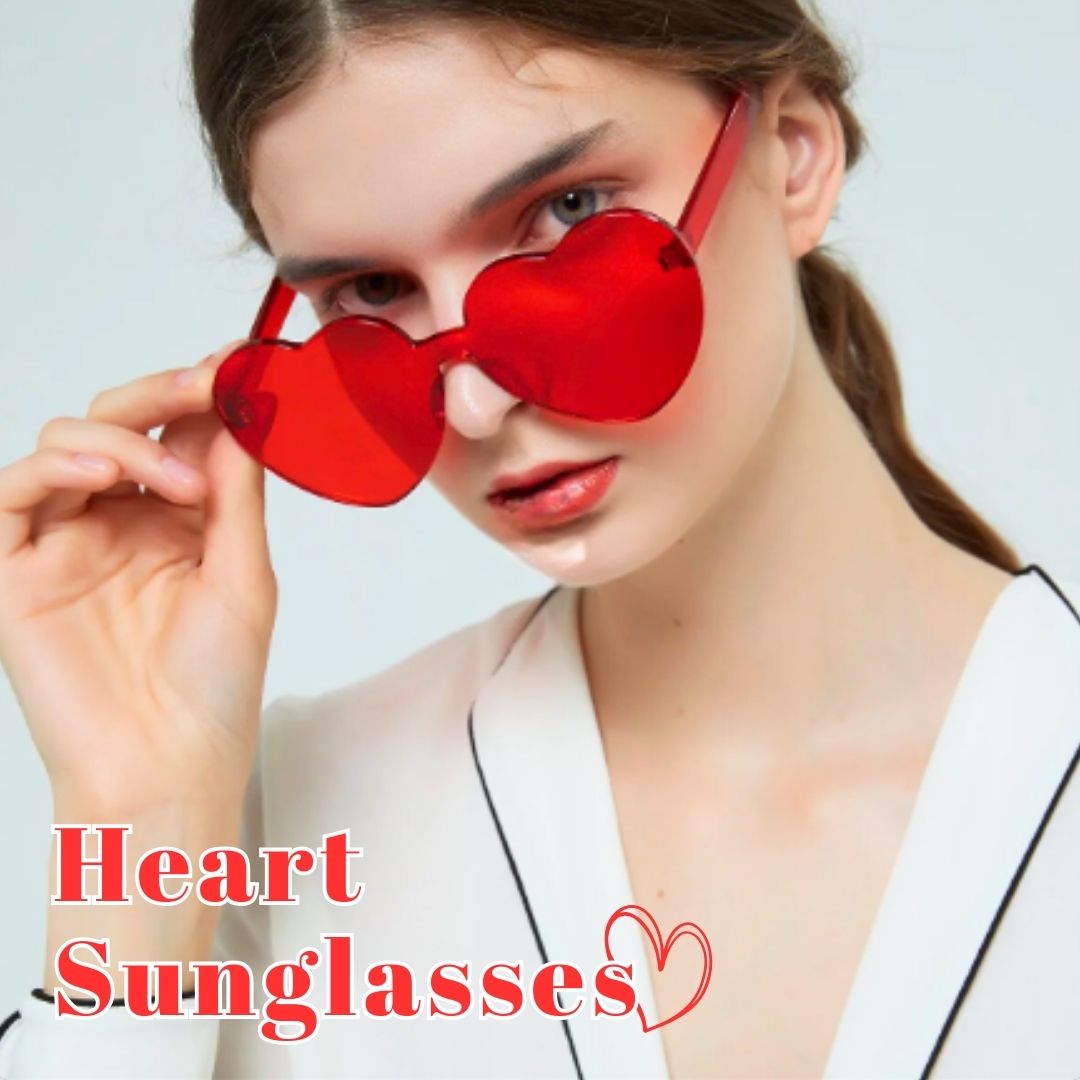【在庫限り】サングラス カラーレンズ ハート おしゃれ メガネ 韓国ファッション レディース メンズ パリピ バブリー お洒落 かわいい おしゃれ ファッション...