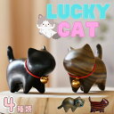 猫 木製 置物 ラッキーキャット ミニ 全4種類 ウッド リビング用品 ドレスアップ おしゃれ イン ...