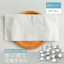 圧縮タオル 使い捨てタオル トラベルタオル 10個セット 圧縮タイプ 水でウェットティッシュになる アメニティ 業務用 携帯用 個包装 タオル ウェットティッシ...