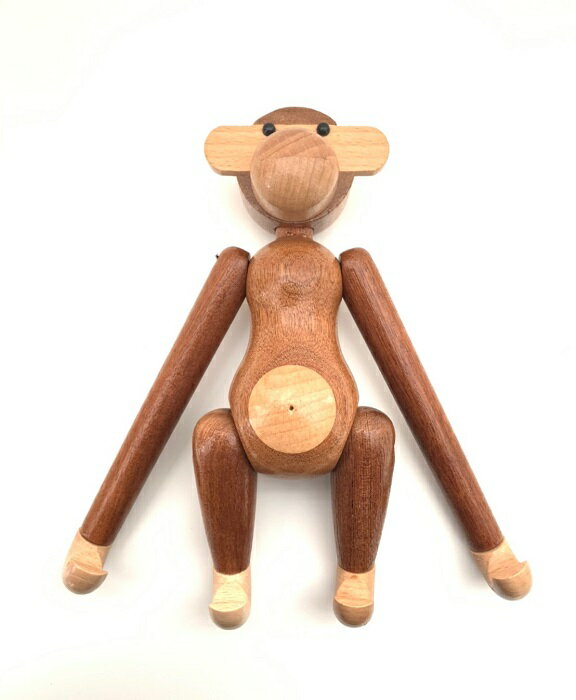 カイ・ボイスン モンキー（小）Kay Bojesen Monkey リプロダクト品 (チーク材) カイボイスン 木製玩具 置物 置き物 オブジェ 北欧インテリア 木製オーナメント インテリア雑貨 北欧デザイン 木製おもちゃ 木のおもちゃ 動物 さる サル お猿さん おしゃれ 室内遊び かわいい