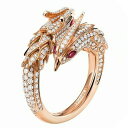 リング フェニックス ジルコニアドラゴン 不死鳥 鳳凰 2頭 指輪 龍 竜 アクセサリー ジュエリー ジュエル jewel レゲエ クラブ ポップ 可愛い お洒...