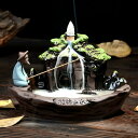 【予約商品】釣り人 森 滝 釣り 倒流香 お香立て 陶器 幻想 インテリア 置物 香り 匂い 玄関 車 自宅 自粛 ヒーリング 癒し 祈り ヨガ 開運 貴重 グ...