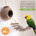 ペット 用品 ペットハウス ココナッツシェルハウス 鳥かご 巣穴 はしご 隠れ家 鳥の巣 天然素材 小動物 トカゲ 鳥 小鳥 インコ ハムスター 文鳥 りす モ...