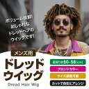 ウィッグ メンズ ドレッド ブロンド 渋い ロック ヒップホップ かつら ヘア 髪の毛 コスプレ アウトドア ふさふさ 髪 hair ハロウィン かっこいい 綺...