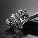 【在庫限り】【ランキング1位4冠達成】 リング 王冠 指輪 キング クラウン 冠 神話 インパクト シルバーアクセサリー メンズ シルバー ヘッド メンズアクセ...
