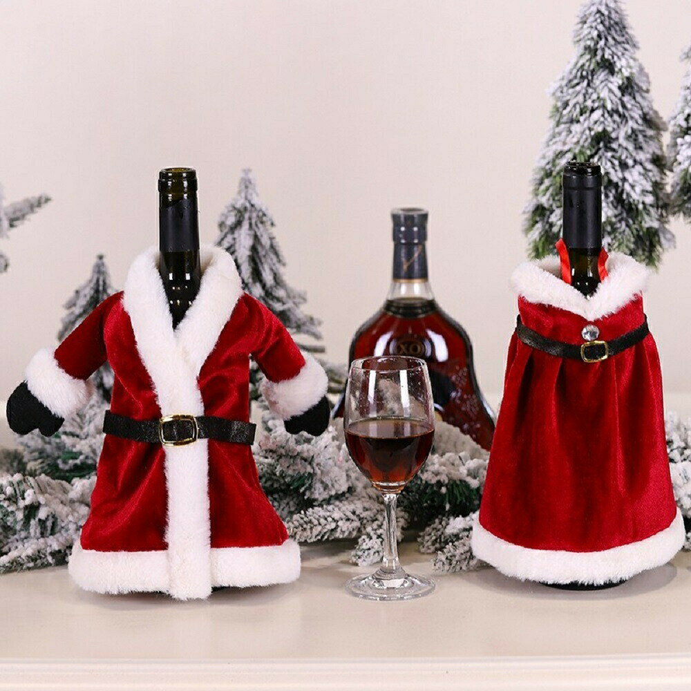 【在庫限り】【人気商品】 雑貨 ワインボトルカバー サンタくんorサンタちゃん ボトルカバー クリスマスデコレーション クリスマスパーティー かわいい デザイン サンタクロース ワイン クリスマス 食卓 インテリア パーティ aio-shop-10002317 AiO Online Store サンプル画像3