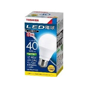 LED電球 LDA4N-G-K/40W-2 東芝ライテック 一般電球形 昼白色 40W形 広配光 (LDA4NGK40W2) LDA4N-G-K/40Wの後継機種