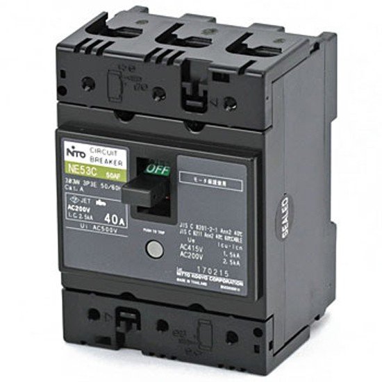 テンパール工業　3MEC25030　漏電遮断器 経済タイプ Eシリーズ OC付 表面形 30AF 3P3E 100-200V 25A 30mA [￡￡]