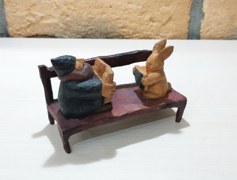 藤岡孝一 木彫 ポルックス 小人 カボチャを抱える小人 北海道作家 藤岡孝一 木彫 ポルックス 小人 カボチャを抱える小人 北海道