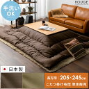 【全品10%OFFクーポン配布中】 こたつ布団 長方形 おしゃれ 北欧 洗える 厚手 厚掛け こたつ掛け布団 コタツ布団 炬燵 ふかふか レザー調 カジュアル ベージュ ブラウン 厚掛けこたつ布団 ROUGE〔ルージュ〕 長方形 205×245cm