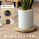 おしゃれなドイツ製丸形植木鉢　室内、屋外でも使える底面給水型軽量プランター　【レチューザ・ラウンド28】