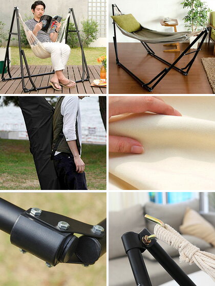 ハンモック 自立式 チェアー 室内 おしゃれ 屋外 自立 アウトドア折りたたみ 自立式ハンモック ハンモックチェア 一人用 椅子 キャンプ 持ち運び 収納リュック付き 2way自立式ポータブルハンモック通販格安セール情報 楽天 通販