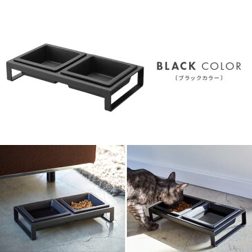 「クーポン対象外」 フードボウル スタンド ボウルスタンド セット ペット 猫 犬 食器スタンド 食器台 シニア 小型犬 子犬 陶器 スチール シンプル おしゃれ ペット用品 モダン 白 黒 ホワイト ブラック TOWER〔タワー〕