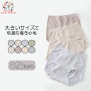 快適な大きいサイズ レディースショーツ - コットン&ストレッチで美尻効果 下着 パンツ 女性用 シンプル 選べる 通気性 無地 可愛い かわいい プレゼント ...