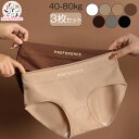 【3枚セット】 レディース 下着 インナー 女性用 快適 コットン ショーツ 抗菌 通気性抜群 シンプル ミッドウエスト 無地 パンツ 女の子 女性 伸縮性 ガ...