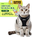 猫 ハーネス2個セット 抜けない リード 散歩用 お出かけ ベスト ソフト胸あて 軽量 サイズ調節可 通気メッシュ ねこ ネコ 子猫 子犬 小型犬