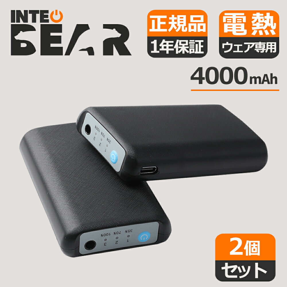 INTECBEAR 電熱グローブ専用 モバイルバッテリー D