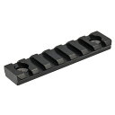 【 METAL製 】 M-LOK 専用 20mm レイルセクション 7スロット アルミ合金製 BK ブラック | 東京マルイ エアガン カスタムパーツ オプション エムロック ハンドガード Mロック レール レールセクション 7slot