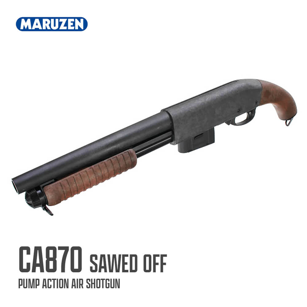 新ロット入荷！ NEW HOP UP 搭載 【 マルゼン 製】CA870 ソードオフ SAWED OFF ポンプアクション エアーショットガン 本体 M870スタイル 正規品 MARUZEN 純正 エアガン エアーガン カスタム パーツ トイガン エアソフト ショットガン M870 サバゲー サバイバルゲーム