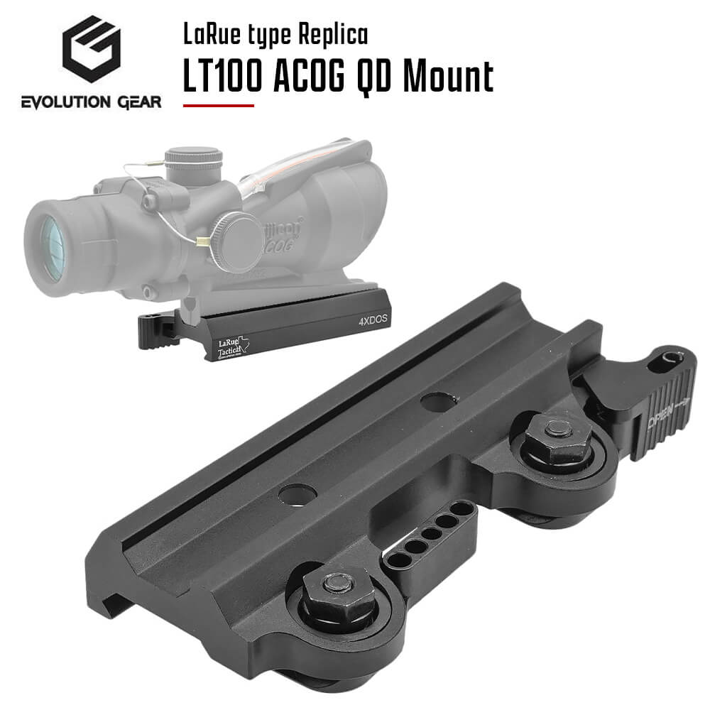 【 Evolution Gear 製】 LaRue タイプ ACOG QD レバー マウント TA31 / LT-100 | タクティカル スコープマウント ECOS ドットサイト ダットサイト trijicon トリジコン aimpoint Eotech 東京マ…