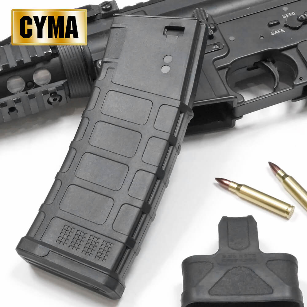 【 CYMA 製】 電動ガン M4/M16シリーズ 対応 マグプルタイプ PMAG 220連 スペアマガジン 樹脂製 スプリング給弾式 | MAGPUL ポリマー 東京マルイ スタンダード マガジン ハイサイクル HC P-MAG M4A1 カービン シーマ CYMA M126 G&G VFC アークタウラス パトリオット