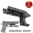 【 MP 製】 M1911 / MEU ガバメント シリーズ対応 アンダー レイルマウント 20mm レイル 樹脂製 MP06003-BK 東京マルイ エアガン エアーガン サバゲ— サバゲ サバイバルゲーム カスタム パーツ カスタムパーツ