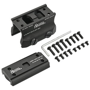 【 Evolution Gear製 】Daniel Defense マイクロマウント Micro Mount レプリカ 6068AアルミCNC ( T-1 / T-2 / Sparc / HS403 対応 実物規格) | 東京マルイ エアガン サバゲー オプション カスタムパーツ ミドル ハイマウント 1/1 玩具