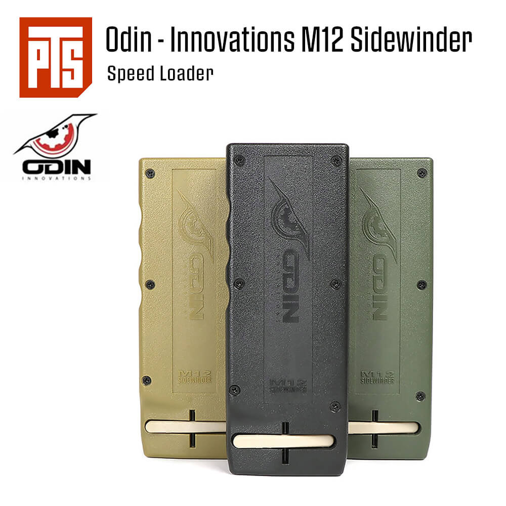 【 PTS 製】 電動ガン M4マガジン対応 Odin - Innovations M12 サイドワインダー スピードローダー クランク巻き上げ式 1600発収納 ( 東京マルイ GBB / PTW / ATW / AEG AKシリーズ ) BB弾 ビービー弾 スタンダード 次世代 ガスブロ エアガン エアーガン ローディング