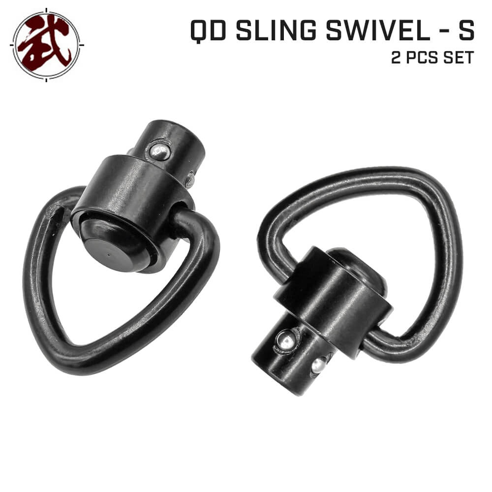  1" Low Profile QD スリングスイベル Sサイズ 2個セット スチール製 実物規格 三角形リング / ME04050 | 東京マルイ エアガン エアーガン ガスガン 電動ガン スリングマウント コンパクト 丈夫 頑丈 オプション カスタム パーツ サバゲー サバイバルゲーム